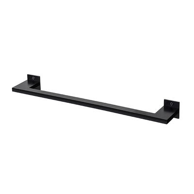 Toalheiro Slim Alumínio Preto 60cm